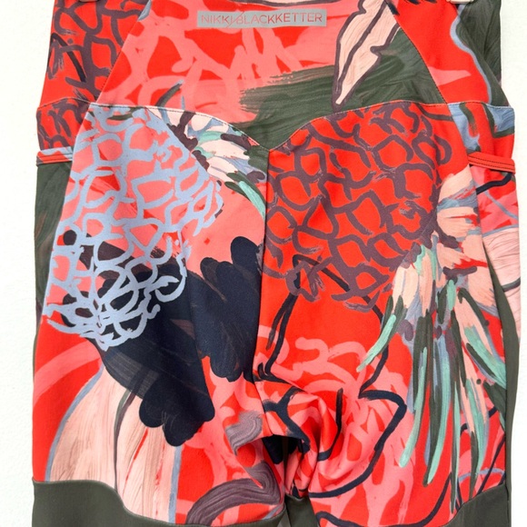 Gymshark Nikki Blackketter Dynamic V-cut Sculpt Waistband Mesh Leggings Sz M - Picture 10 of 14